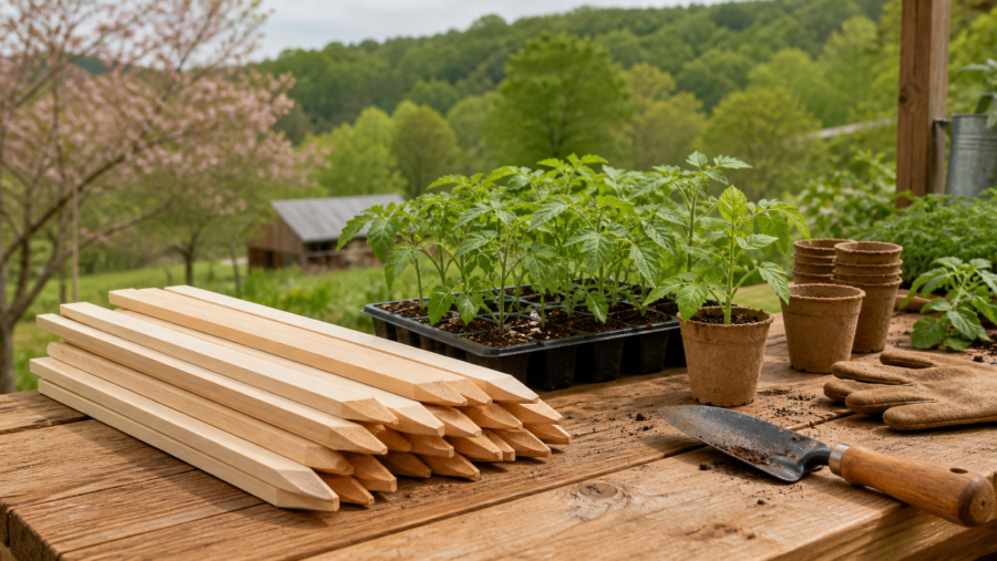 A beginner DIY guide to wooden garden stakes | LOZ Woodworking
