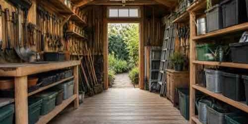 What Should You Store in a Garden Shed to Make Summer Work Easier? Organized garden shed storage for summer work
