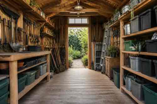 What Should You Store in a Garden Shed to Make Summer Work Easier? Organized garden shed storage for summer work