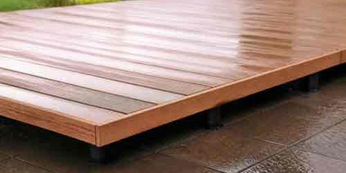 How Do You Keep Outdoor Wood Projects From Holding Water? Outdoor wood project raised for drainage and airflow