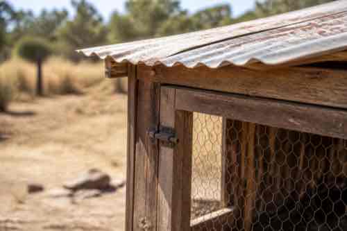 What Should You Check on a Chicken Coop Before Fall? Late-summer inspection of chicken coop roof and latch