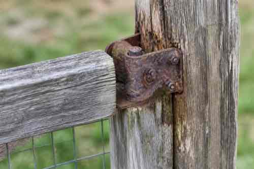 Inspection of weathered outdoor structure hardware