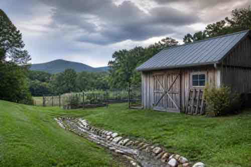 Rural property inspection before fall storm season