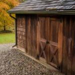 Shed roof door and dry base inspection before fall rain