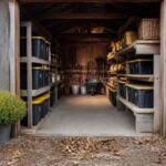 Organized dry outdoor storage before fall