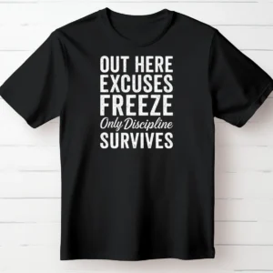 Out Here, Excuses Freeze. Only Discipline Survives.