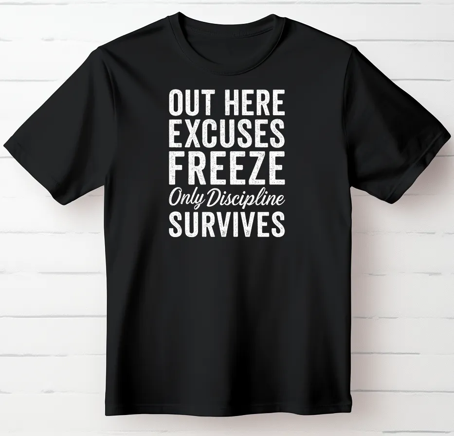 Out Here, Excuses Freeze. Only Discipline Survives.