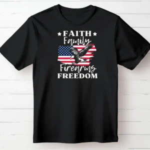 Faith Family Freedom – USA Eagle Graphic T-Shirt