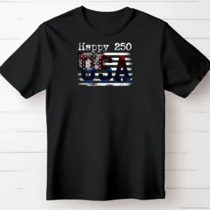 Happy 250 – USA Gradient Flag T-Shirt